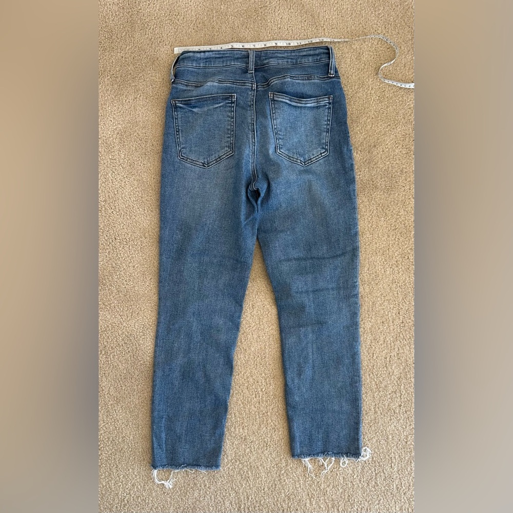 Kut from the Kloth Distressed Blue Ankle Fab Ab Mom Jean 6 8 - Picture 2 of 4